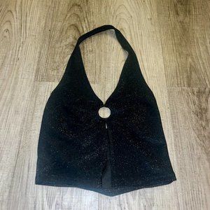 Black Sparkly Going Out Top